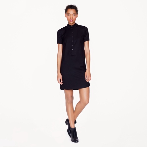 J. Crew Dresses & Skirts - J Crew Collection Leather Back Shirt Dress